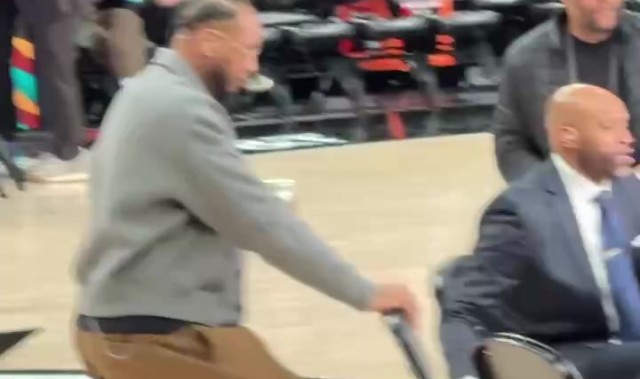 大腕云集！小吧直击：麦迪&amp;卡特&amp;甜瓜担任开拓者VS太阳解说！